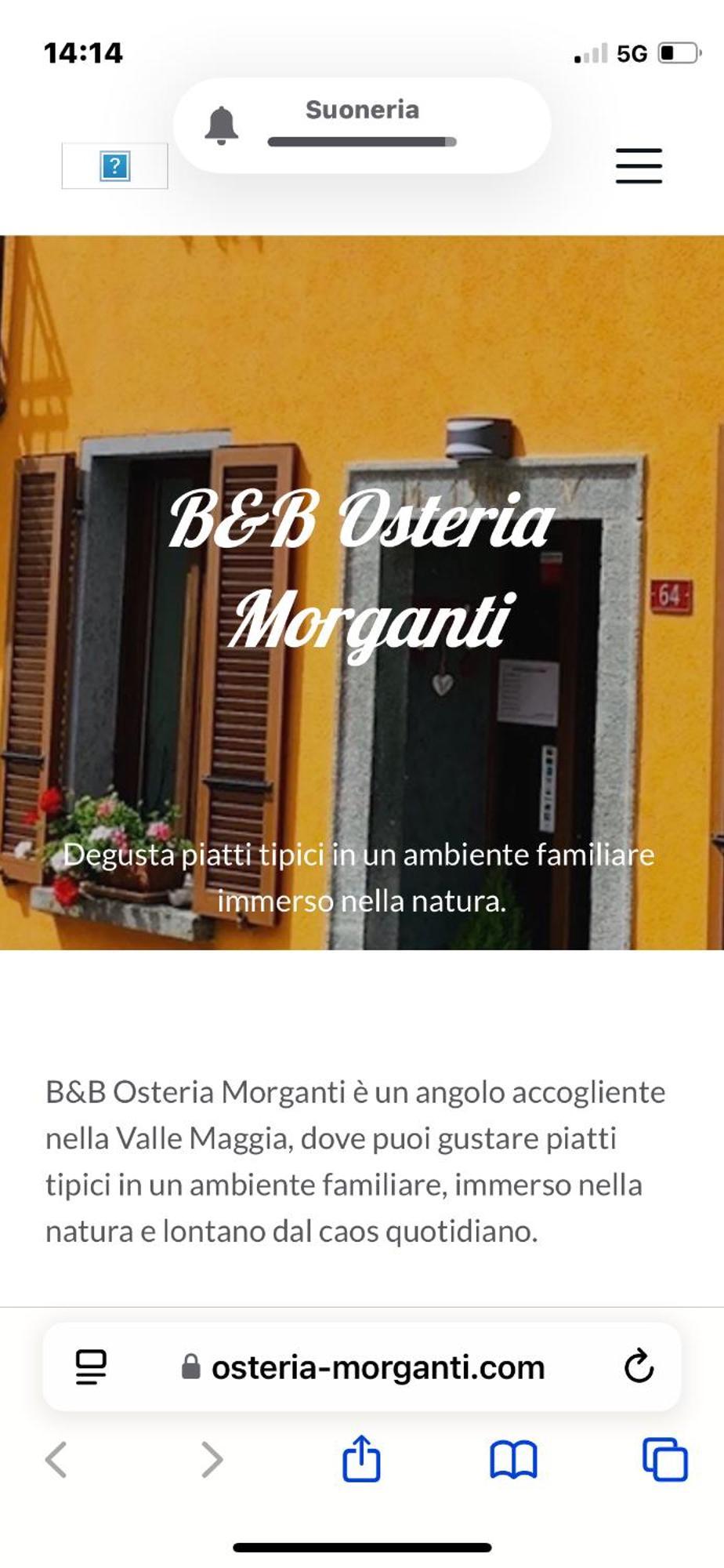 B&B Osteria Morganti Someo Exterior foto